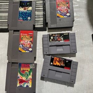 Snes and nes games vintage games